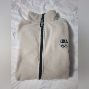 USA Olympics Beige Fleece Jacket